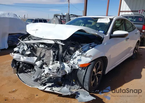 2018 Honda Civic Touring из США, поврежденный, VIN JHMFC1F92JX035742